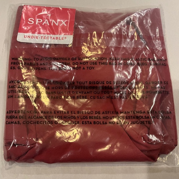 NWT 3X SPANX UNDIE-TECTABLE SEXY SLIMMING SHAPER THONG PANTIES WILD ROSE RED - Picture 3 of 5